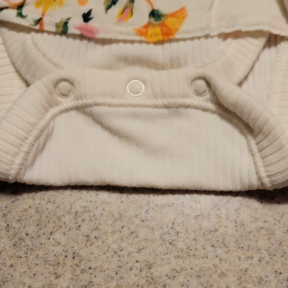 Old Navy Floral Baby Dress with Built In Bodysuit SIZE 18-24 Months - Picture 6 of 9